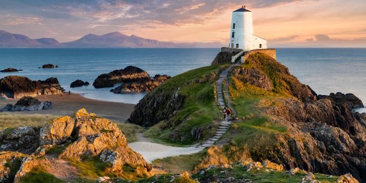 Llanddwyn (Tŵr Mawr, meaning "great tower" in Welsh) lighthouse on Anglesey, Wales By U-JINN Photography