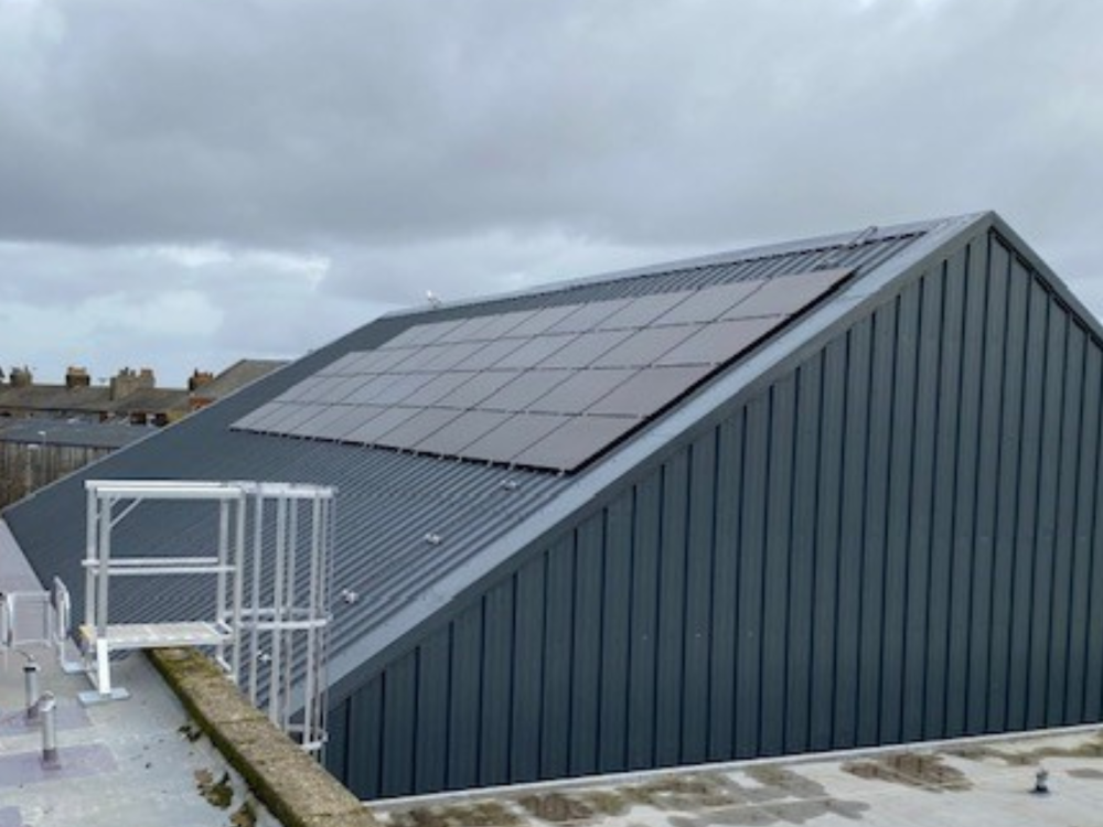 Solar array at Fleetwood Market