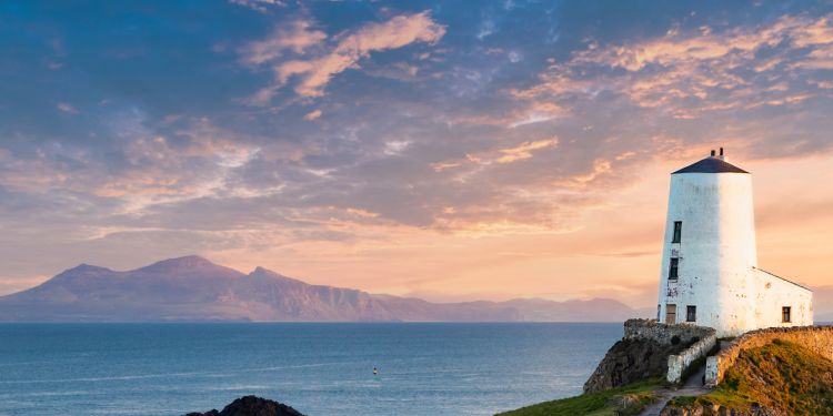 Llanddwyn (Tŵr Mawr, meaning great tower in Welsh) lighthouse on Anglesey, Wales By U-JINN Photography