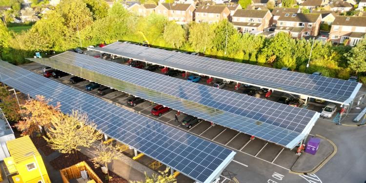 Solar array from Leeds Teaching Hospital NHS Trust 