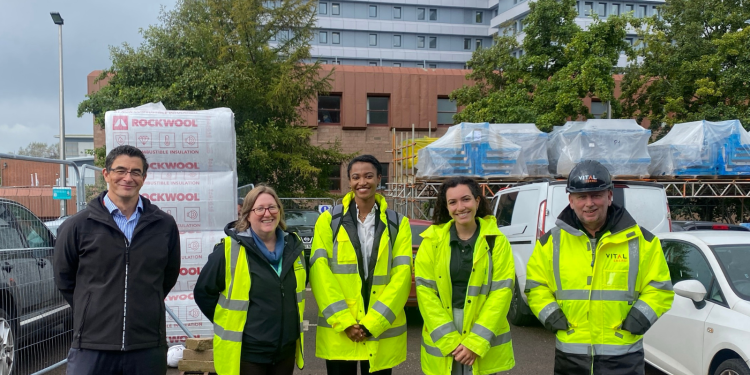 From left, Terry Hull, Alison Wilmshurst, Sophia-Bella, Kiara Sagoo and David O’Dowd
