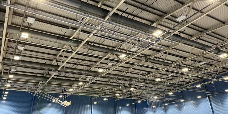 Torfaen LED lights in leisure centre