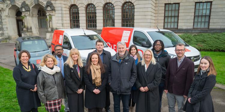 Ministerial visit at Cardiff University