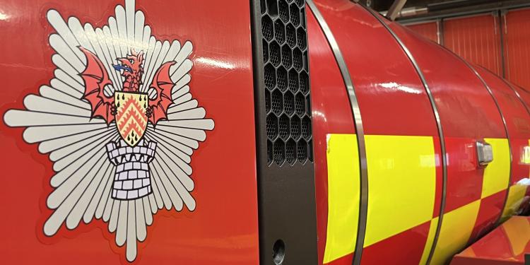 Fire engine at South Wales Fire and Rescue