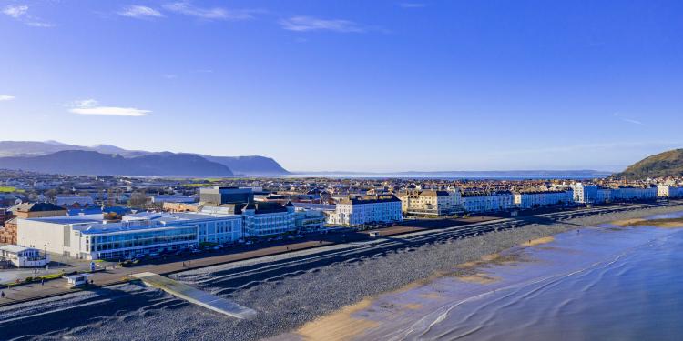 seafront at Venue Cymru, Llandudno 