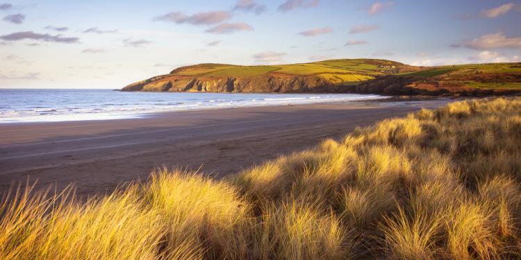 Welsh landscape beach 