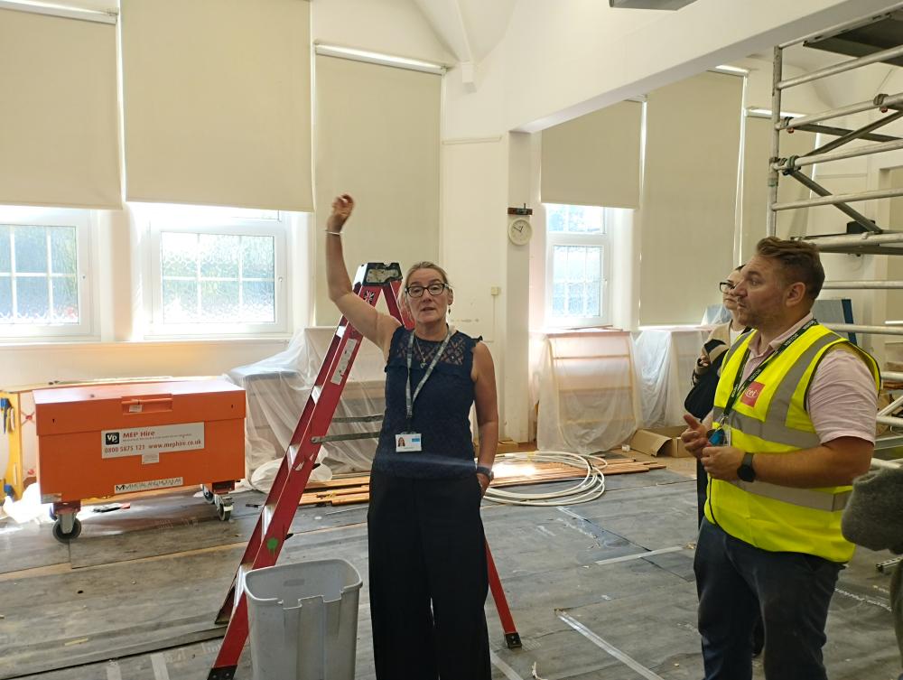 Janette Ackroyd and Robert Steer on finding asbestos during the works at Hellingly