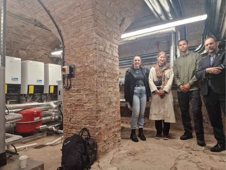 Salix staff met in the bespoke chamber underneath the conservatory