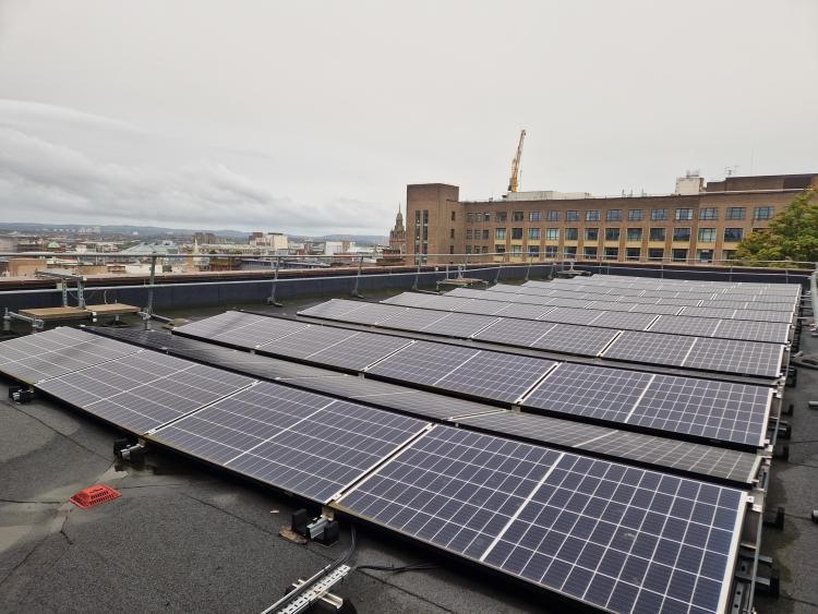 Scotland university solar panels