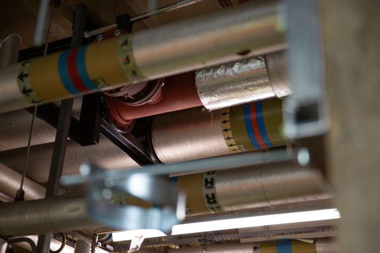 pipes at site visit