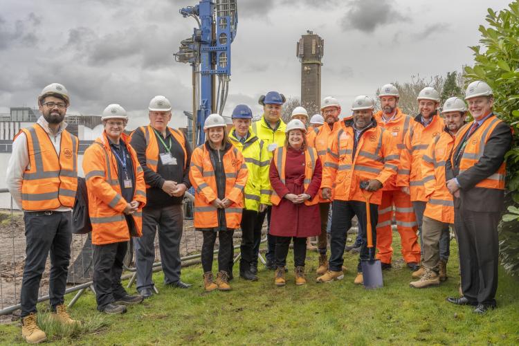 Breaking ground ceremony