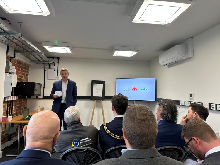 Ian Rodger speaking at event