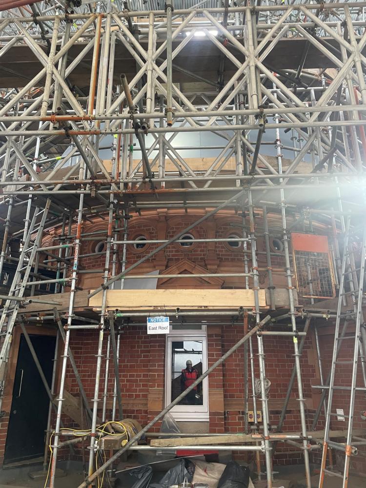 Royal Observatory Greenwich works underway