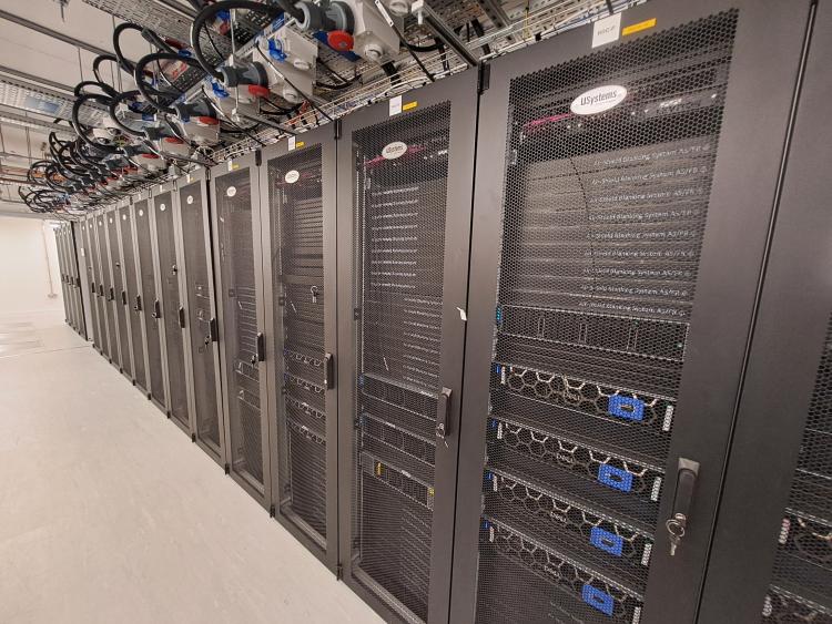 University of Edinburgh data centre racks