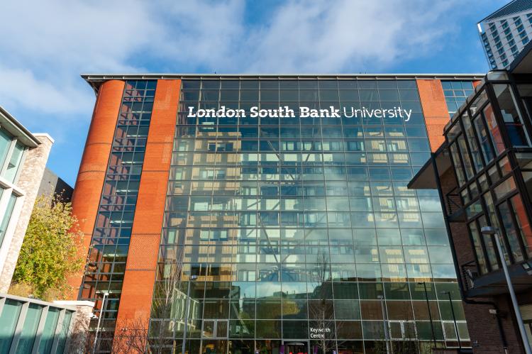 London South Bank University building entrance
